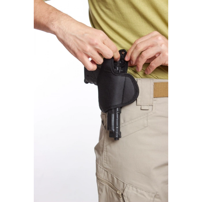 sag el siyah renkli yarim kelebek airsoft palaskaya kemere gecirmeli impertex silah kilifi