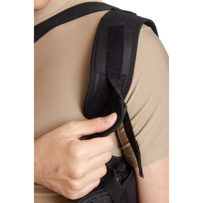 Sag El Tekli Siyah Renkli ozel Üretim Ayarlamali Emniyetli Lastikli Universal impertex Koltukalti Silah Kilifi