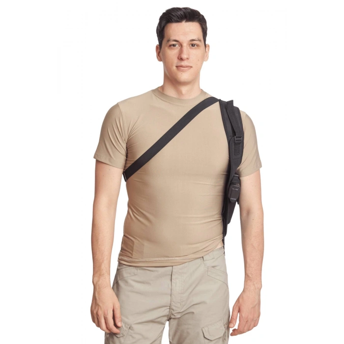 Sag El Tekli Siyah Renkli ozel Üretim Ayarlamali Emniyetli Lastikli Universal impertex Koltukalti Silah Kilifi