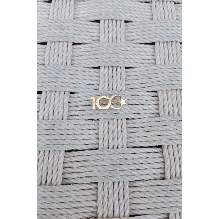 Sari Renk 100. yil rozeti ceket yaka ignesi yaka rozeti