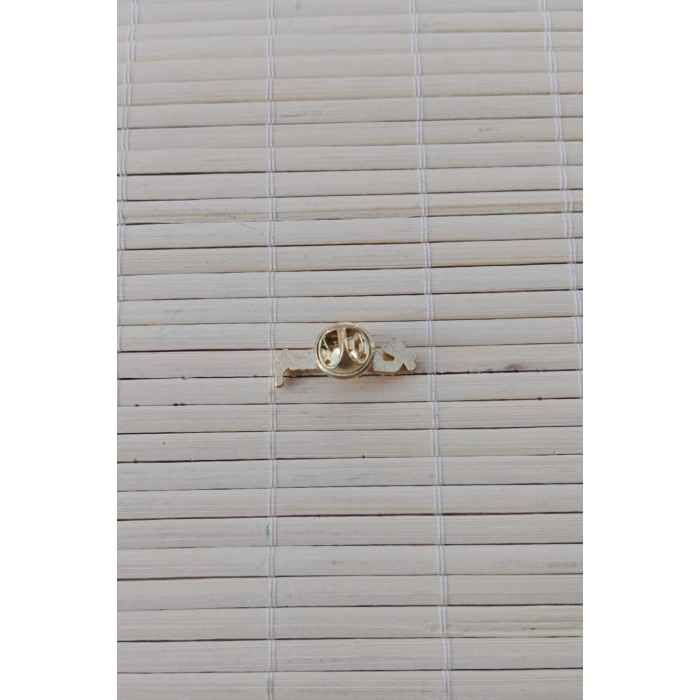 sari renkli ataturk imzali ceket yaka ignesi yaka rozeti