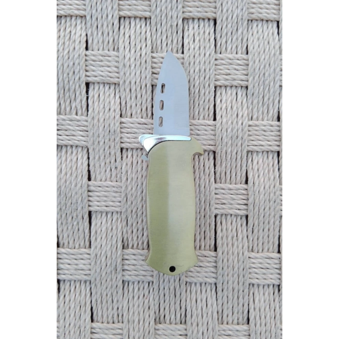 Sari Renkli Kabartmali Cok Fonksiyonlu Korsan Gemisi Modelli Emniyetli Dugmeli Bicakli Purmuz Cakmak