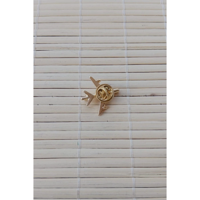 sari renkli ucak maketli ceket yaka ignesi yaka rozeti