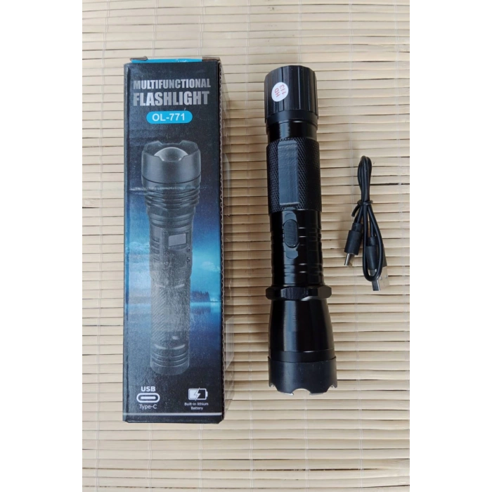 Sarjli Elektrosoklu 220 v El feneri Multifunctional Flashlight OL-771 Elekrosok Cihazi