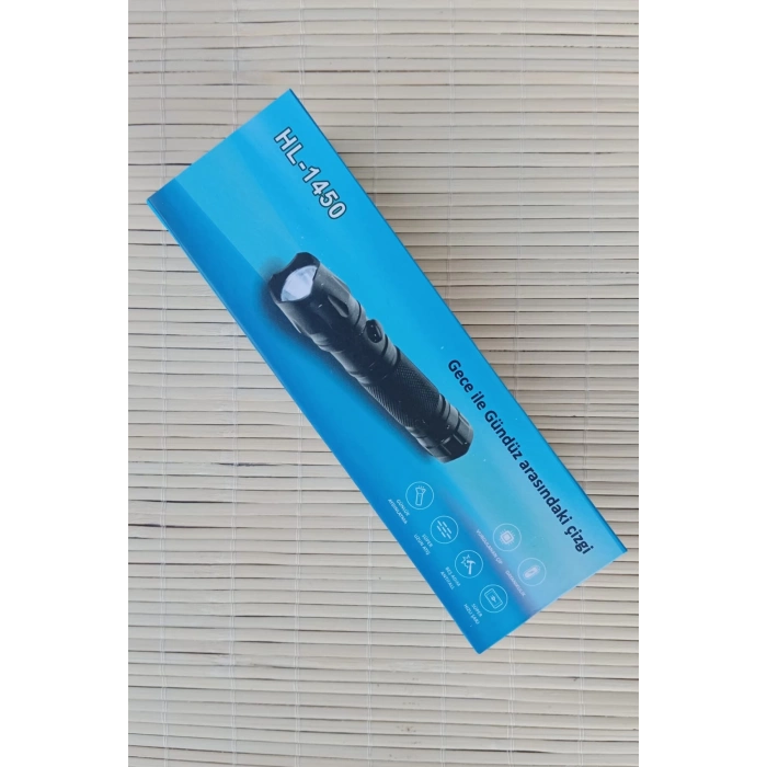 sarjli elektrosoklu 220v el feneri hl 1450 light flashlight plus sok cihazi