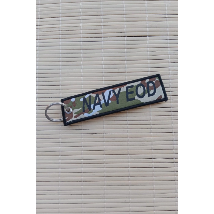 sas navy eod yazili nakis islemeli bez anahtarlik