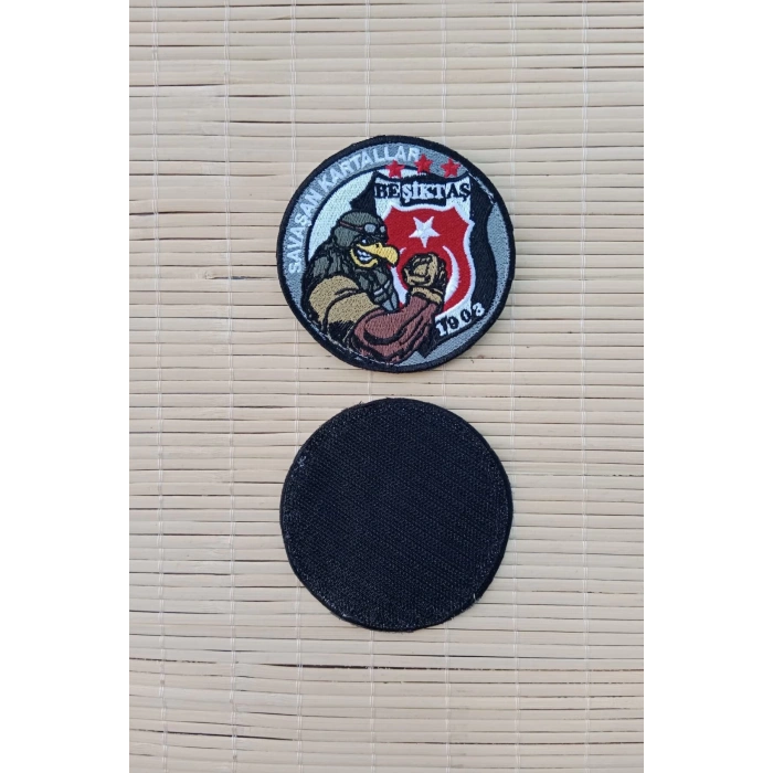 savasan kartallar besiktas 1903 yazili logolu nakis islemeli arma pec patch