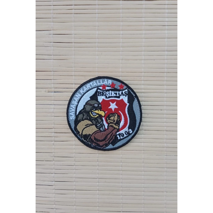 savasan kartallar besiktas 1903 yazili logolu nakis islemeli arma pec patch