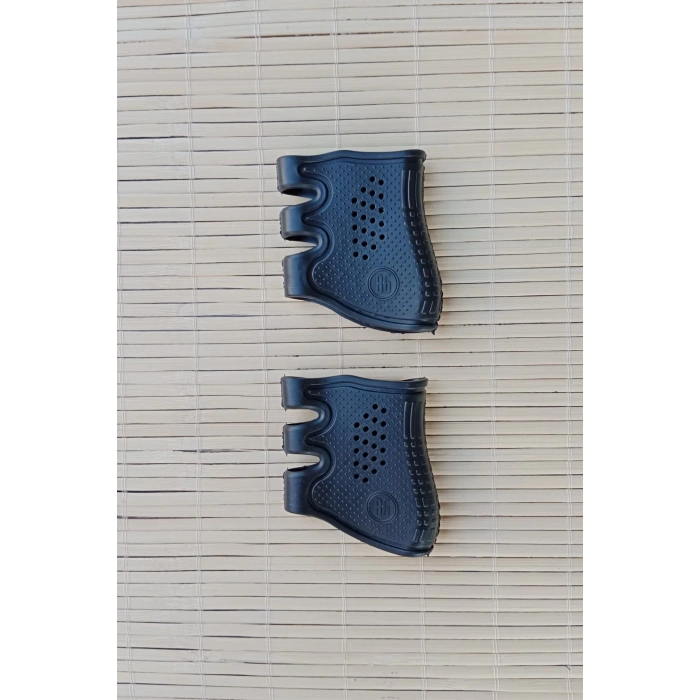 siyah renkli 9 mm tum silahlara uyumlu black grips silikon silah kabzasi