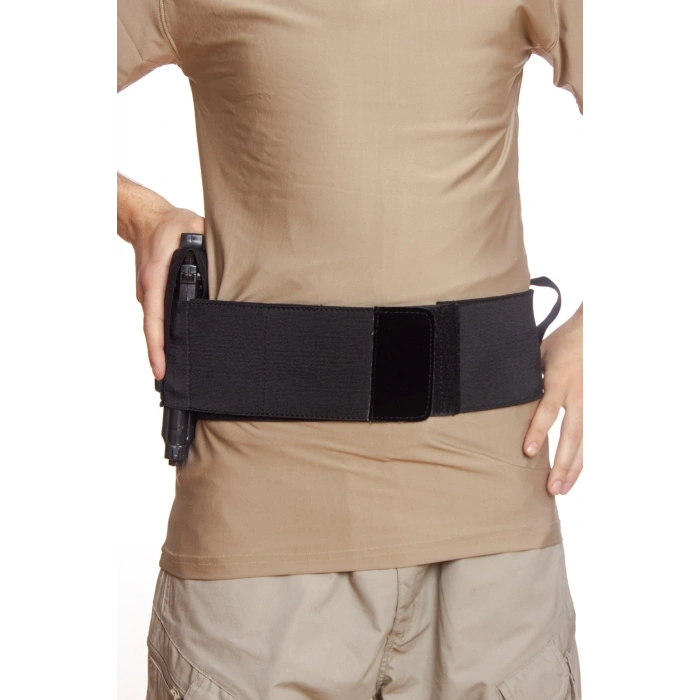 siyah renkli cirtli sarjorluk tabanca kelepce silah bel korsesi