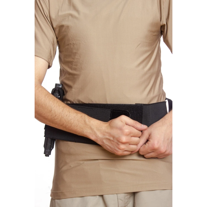 siyah renkli cirtli sarjorluk tabanca kelepce silah bel korsesi