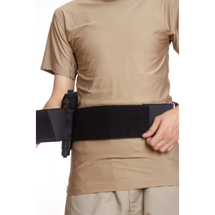 siyah renkli cirtli sarjorluk tabanca kelepce silah bel korsesi