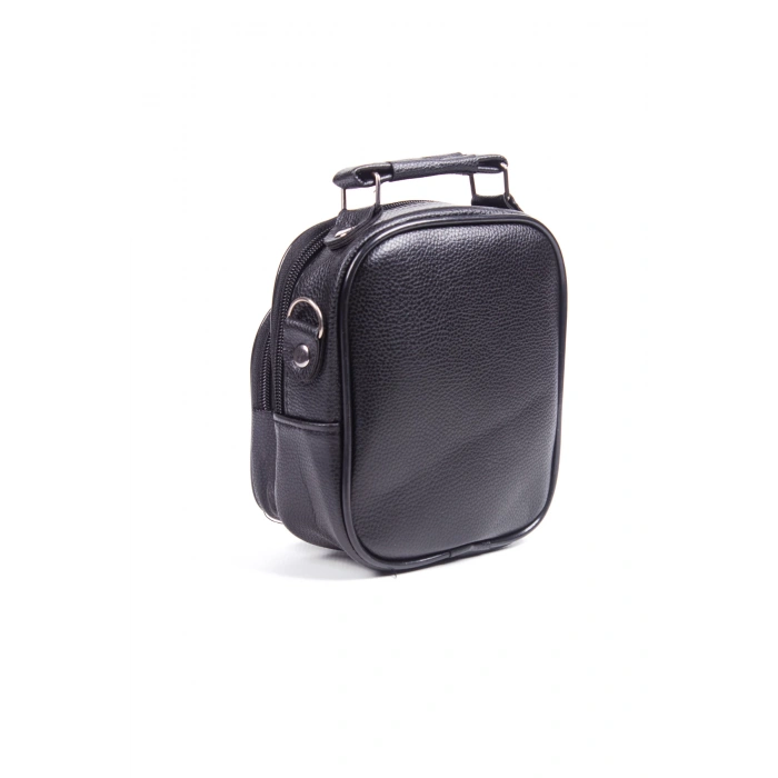 siyah renkli fermuarli kaliteli 3 lu el cantasi