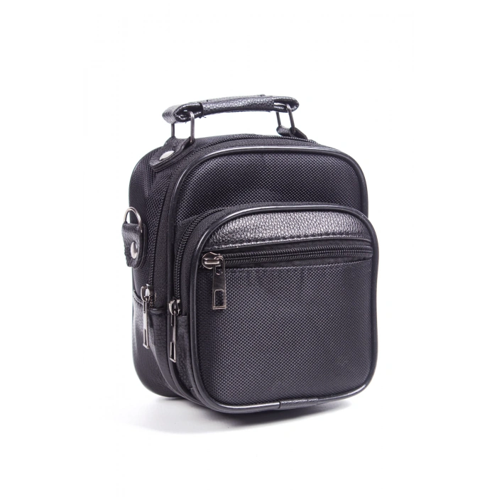 siyah renkli fermuarli 3 lu el cantasi