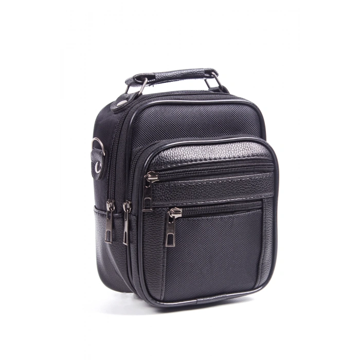 siyah renkli fermuarli 3 lu el cantasi