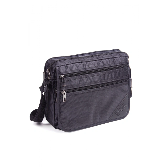 siyah renkli fermuarli kaliteli el cantasi