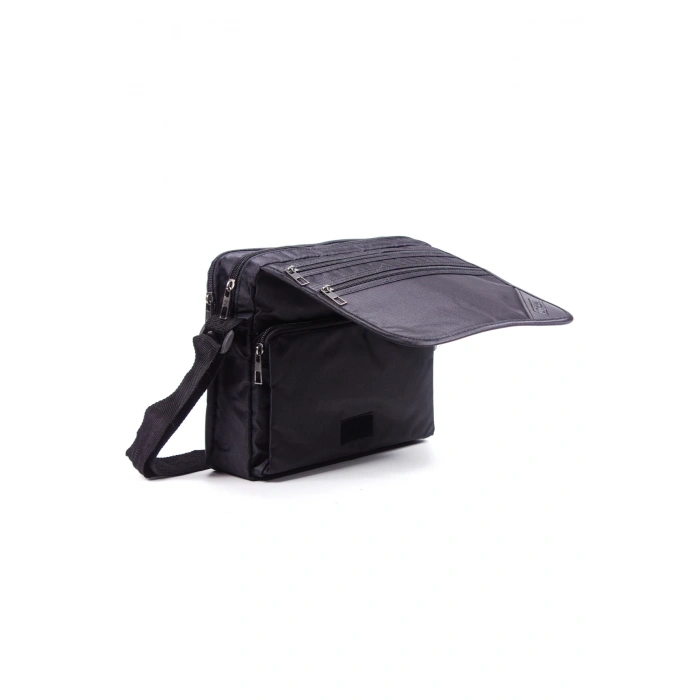 siyah renkli fermuarli kaliteli el cantasi