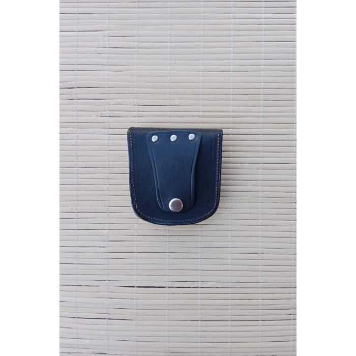 Siyah Renkli Hakiki Deri Bozuk Para ve Anahtarlik Cuzdani