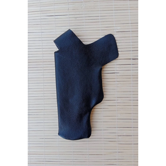 Siyah Renkli Hakiki Deri Masali Kulakli ic Tasima Sag el Silah Kilifi