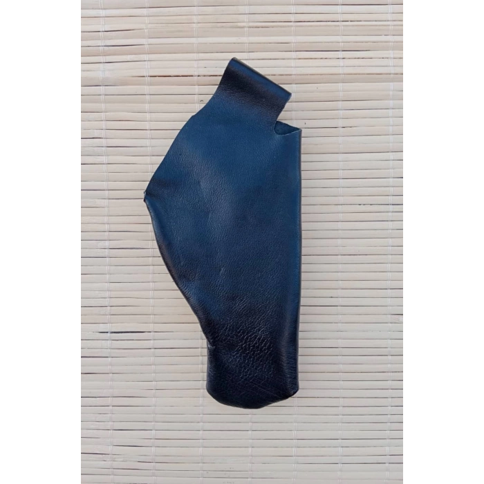 Siyah Renkli Hakiki Deri Masali Kulaksiz ic Tasima Sol el Silah Kilifi