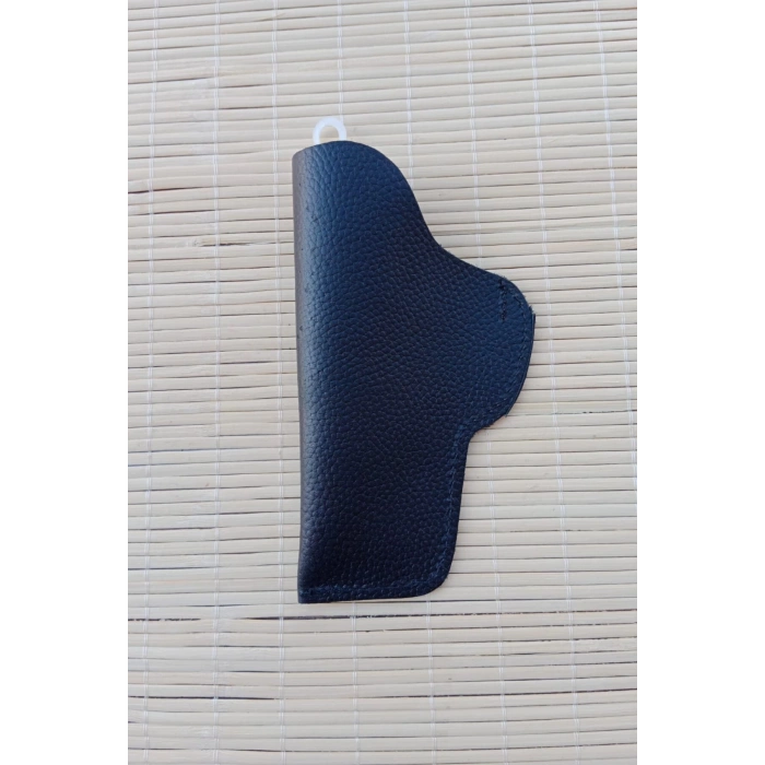 siyah renkli ic tasima alt tarafi kapali deri silah kilifi