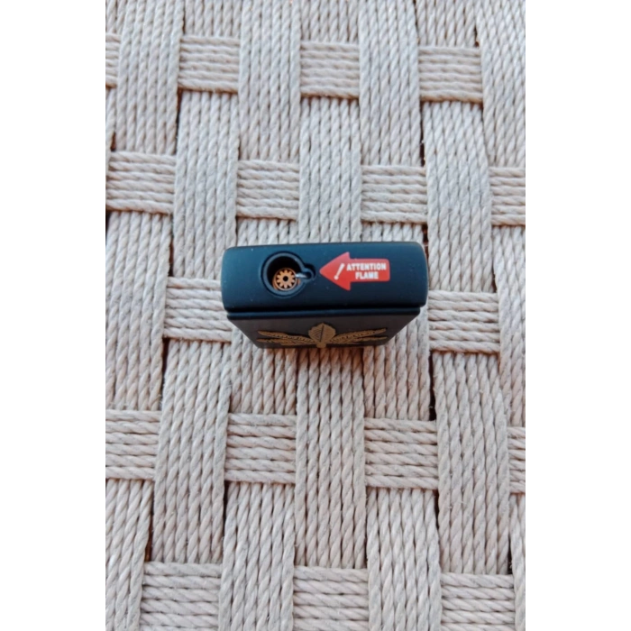 Siyah Renkli Marijuana Sari Amblemli Kabartmali Benzinli Purmuz Cakmak