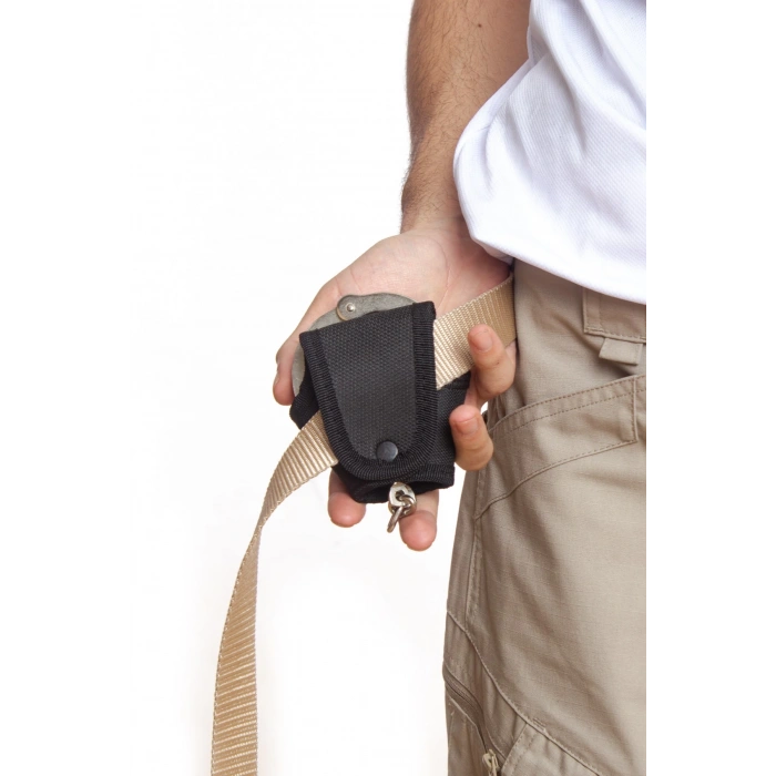 siyah renkli paslanmaz celik masolet kelepce ve acik kelepce kilifi