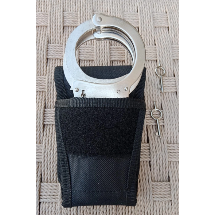 siyah renkli paslanmaz celik masolet kelepce ve kapali kelepce kilifi