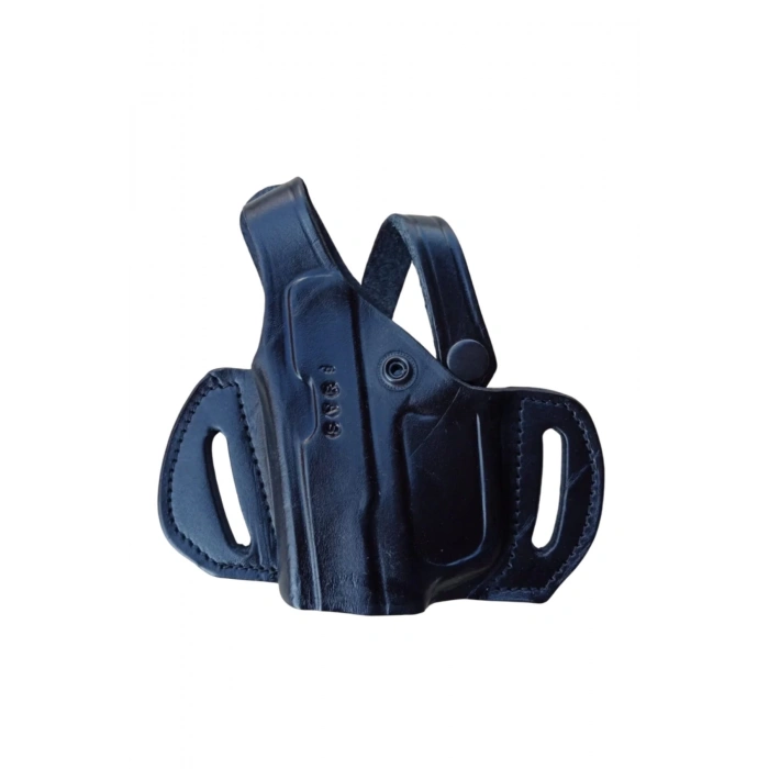 sol el siyah renkli tek emniyetli universal kaliteli kemere gecirmeli yarim kelebek hakiki deri sar 9 silah kilifi