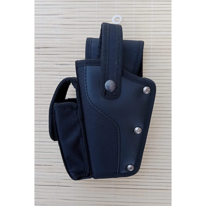 Sol El Siyah Renk Tek Emniyetli Sarjorluklu Airsoft Palaskaya Kemere Gecirmeli impertex Silah Kilifi