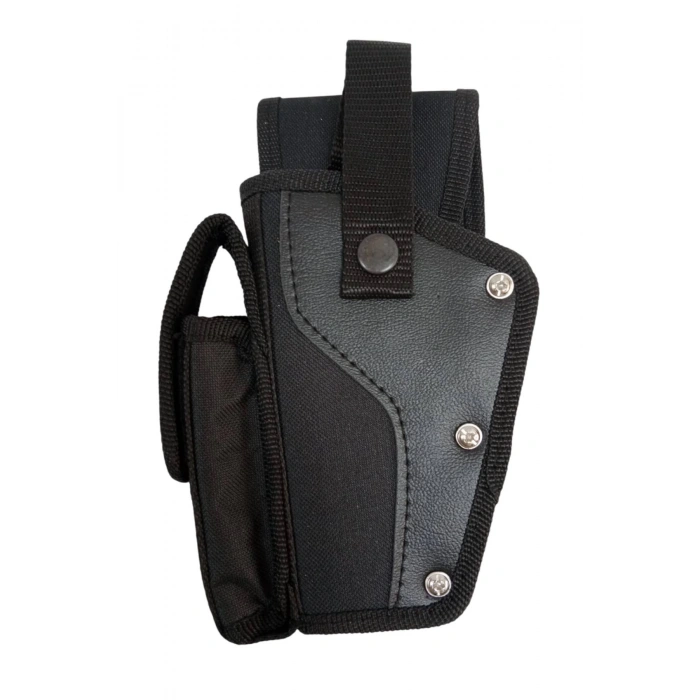 Sol El Siyah Renk Tek Emniyetli Sarjorluklu Airsoft Palaskaya Kemere Gecirmeli impertex Silah Kilifi