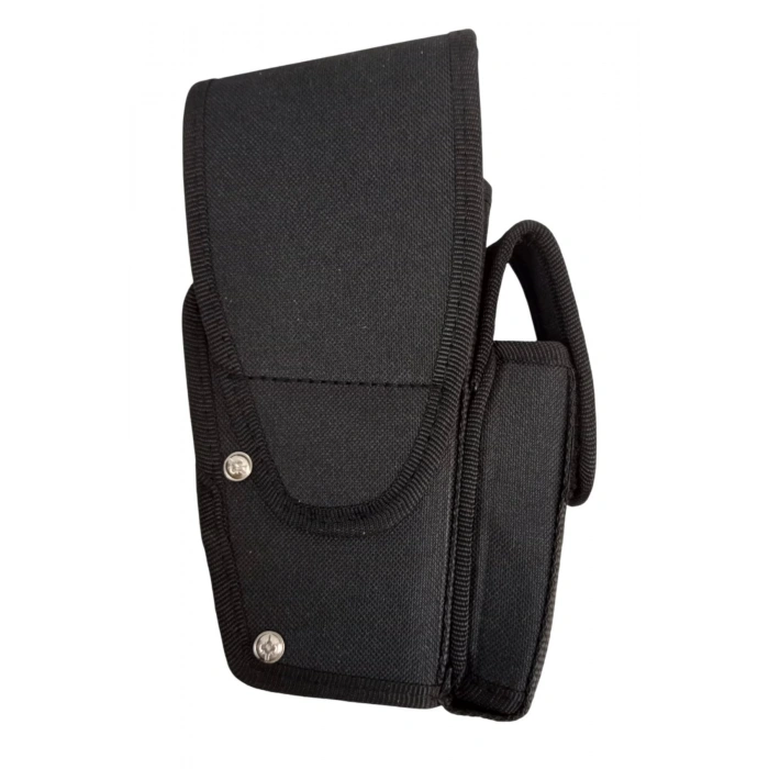 sol el siyah renkli cift emniyetli sarjorluklu palaskaya kemere gecirmeli impertex airsoft sallama silah kilifi