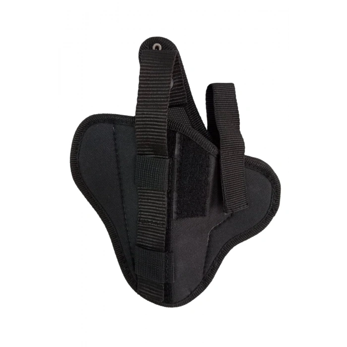 sol el siyah renkli cift emniyetli tam kelebek airsoft palaskaya kemere gecirmeli impertex silah kilifi