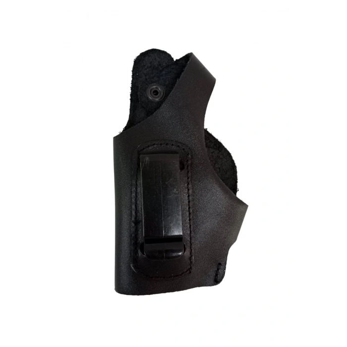 sol el siyah renkli hakiki deri masali universal ic dis tasima yarim model palaskaya kemere gecirmeli silah kilifi