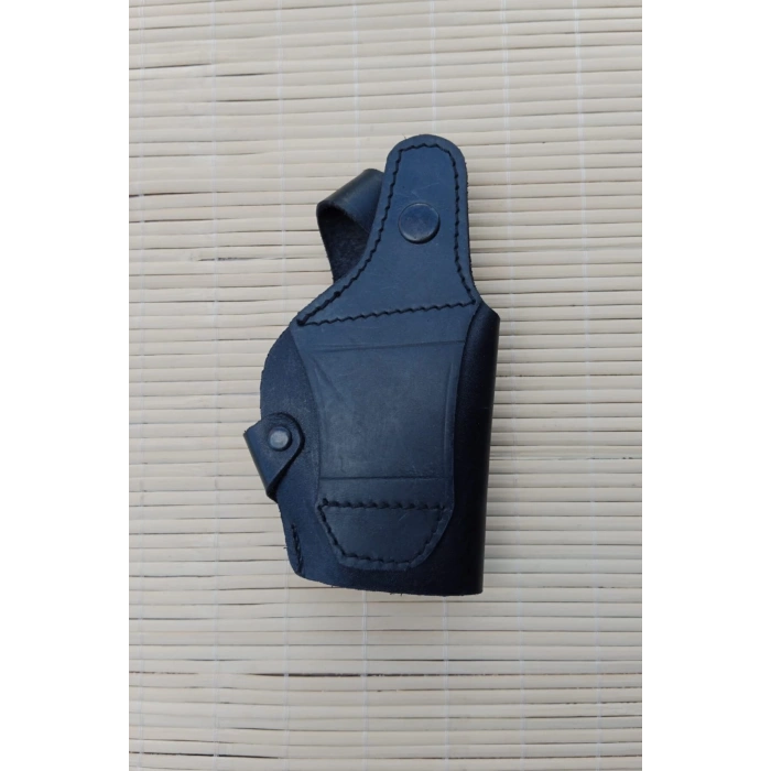 sol el siyah renkli hakiki deri masali universal ic dis tasima yarim model palaskaya kemere gecirmeli silah kilifi