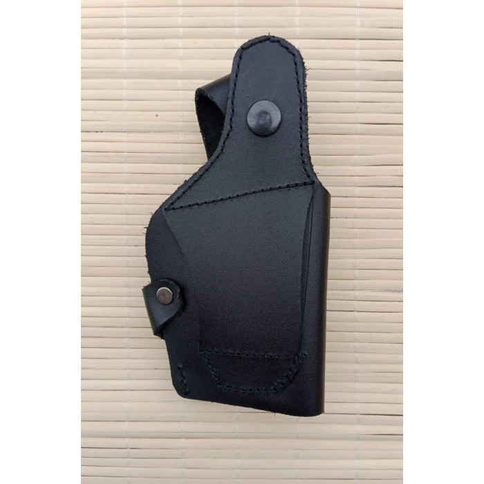 sol el siyah renkli hakiki deri masali universal ic dis tasima yarim model palaskaya kemere gecirmeli browning silah kilifi