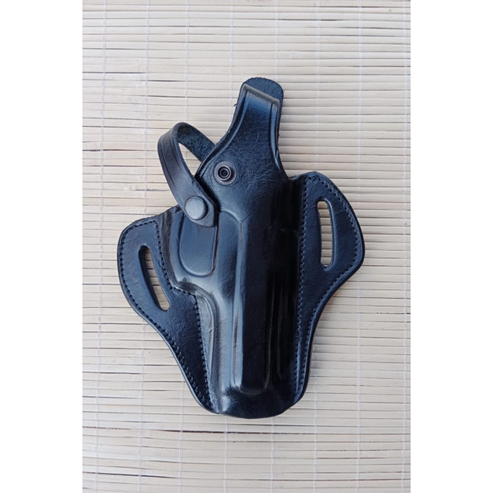 sag el siyah renkli hakiki deri tam kelebek tek emniyetli universal palaskaya kemere gecirmeli canik 55 silah kilifi