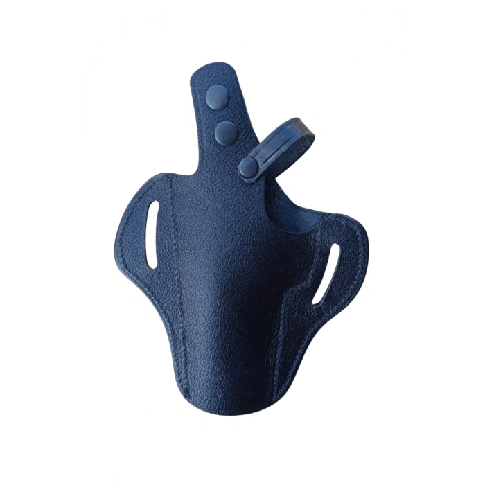 sag el siyah renkli hakiki deri tam kelebek tek emniyetli universal palaskaya kemere gecirmeli canik 55 silah kilifi