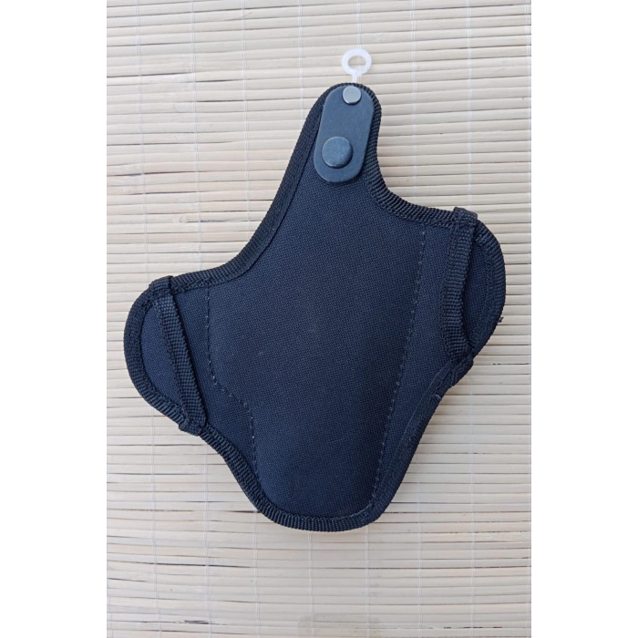 sol el siyah renkli tek emniyetli tam kelebek airsoft palaskaya kemere gecirmeli impertex silah kilifi