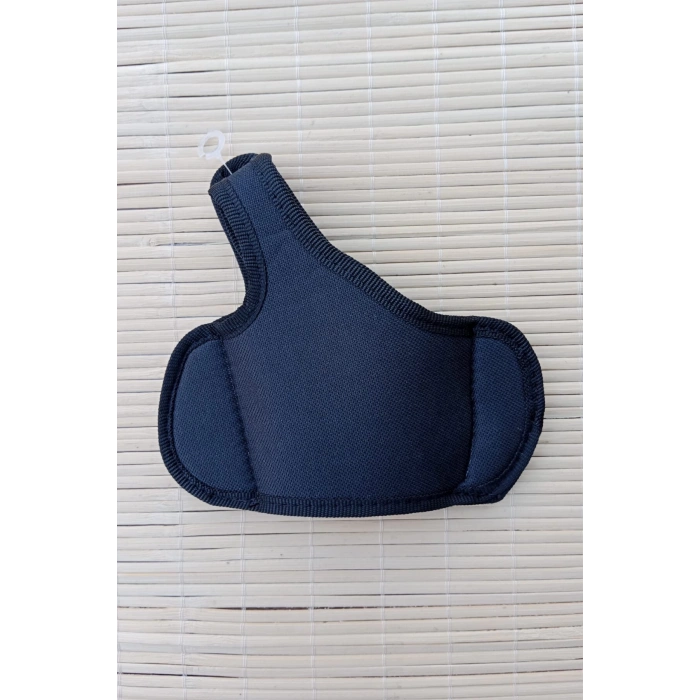 sol el siyah renkli yarim kelebek airsoft palaskaya kemere gecirmeli impertex silah kilifi