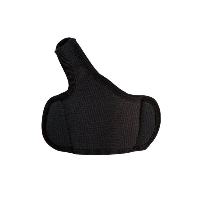 sol el siyah renkli yarim kelebek airsoft palaskaya kemere gecirmeli impertex silah kilifi