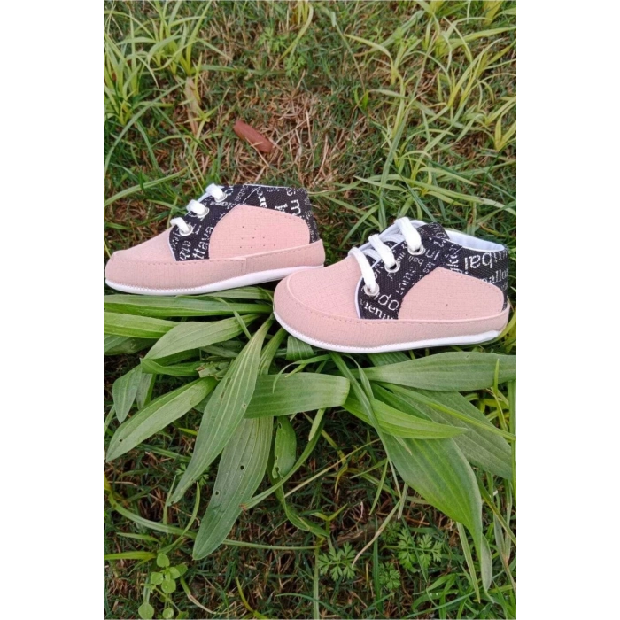 somon siyah renkli ici pamuklu organik ortopedik cocuk bebek ilkadim bagcikli patik kanvas sneaker casual ayakkabi