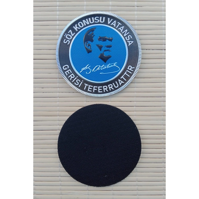 soz konusu vatansa gerisi teferruattir 3d termoplastik silikon kabartma arma patch pec