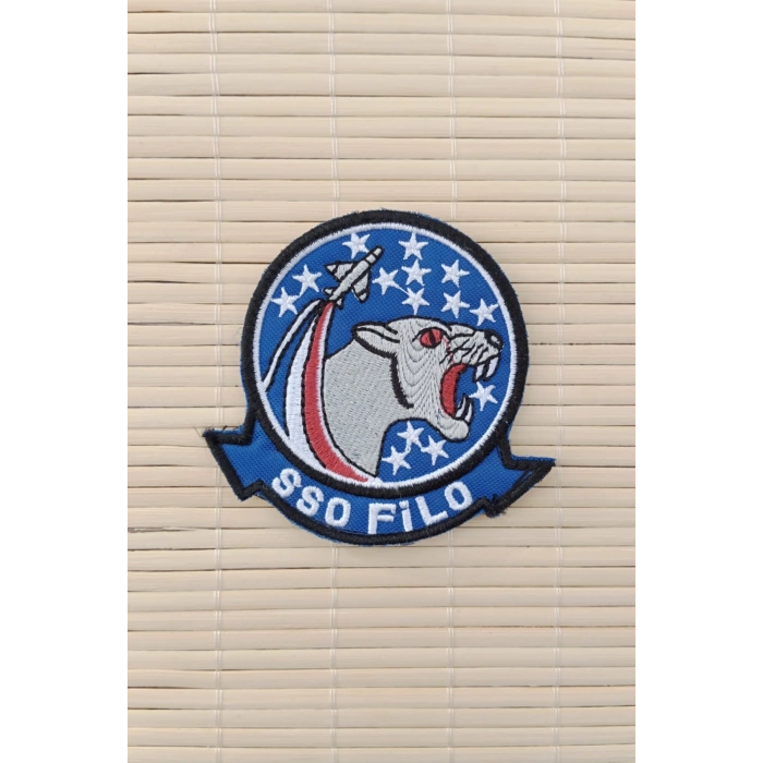 SSO Filo Yazili Nakis islemeli Arma Pec Patch