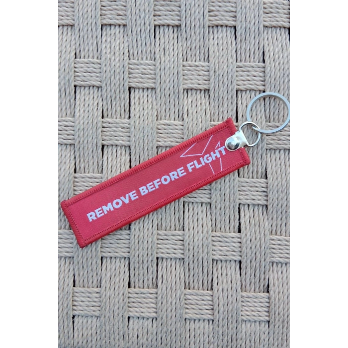 T 129 Atak Turkish Aerospace Havacilik Yazili Nakis islemeli Helikopterli Bez Anahtarlik