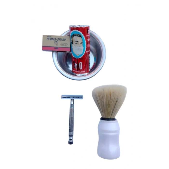 Tima 777 tras makinasi Arko Berber Tras Sabunu Perma Sharp Yaprak Jilet Tras Fircasi Metal Tras Tasi Tras Seti