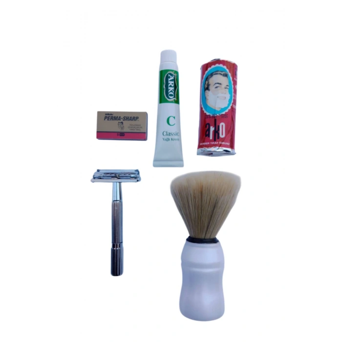 Tima 779 tras makinasi Arko Berber Tras Sabunu Perma Sharp Yaprak Jilet Tras Fircasi Arko Nem Klasik cilt besleyici Yagli Krem 20 cc Tras Seti