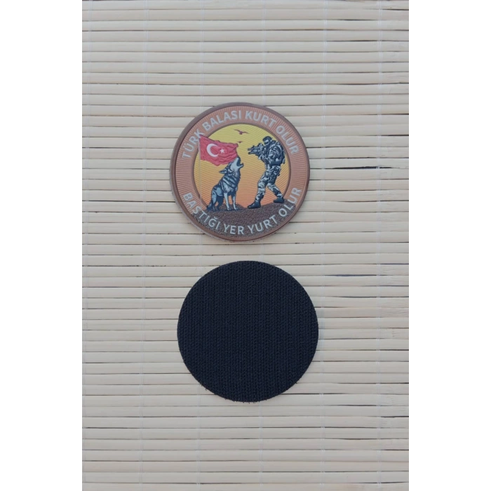 Turk Balası Kurt Olur Bastigi Yer Yurt Olur 3d TPU Termoplastik Gogus Arma Pec Patch