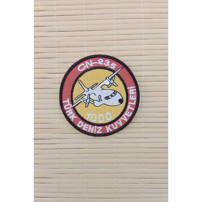 Turk Deniz Kuvvetleri CN 235 1000 Logolu Nakis islemeli Arma