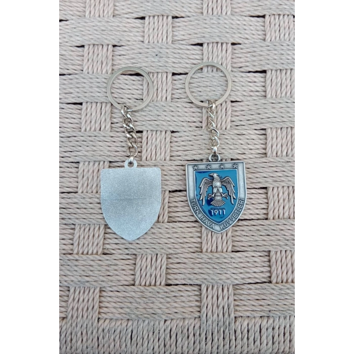 Turk Hava Kuvvetleri 1911 Kabartma Yazili Kartal Amblemli ozel Tasarim Metal Anahtarlik